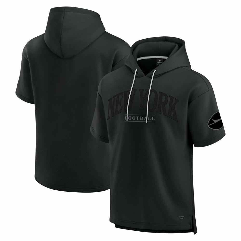 New York Jets Unisex Elements Ready Short Sleeve Pullover Hoodie Black | Fanatics