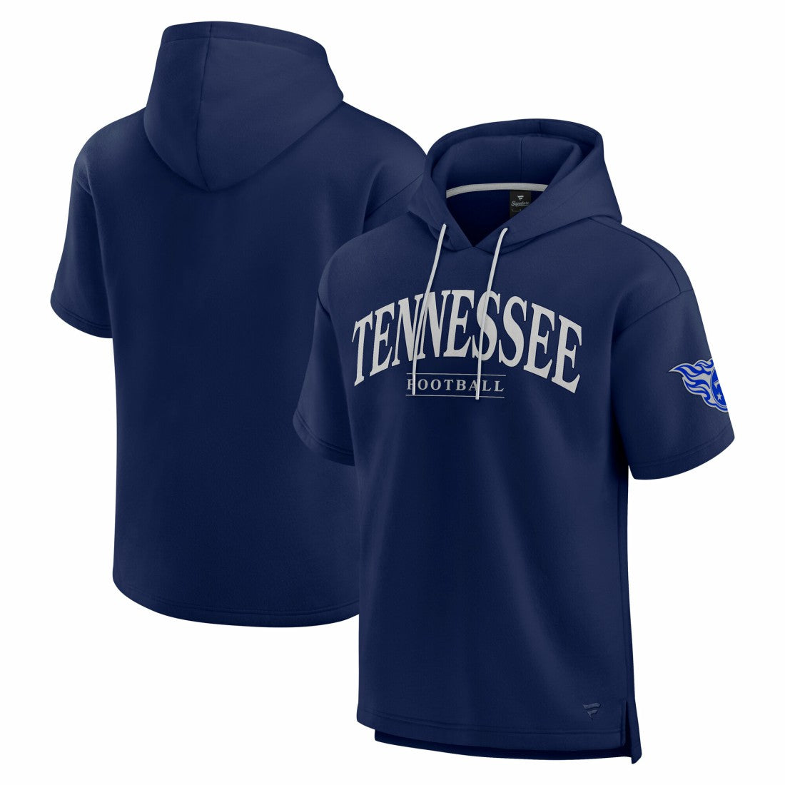 Tennessee Titans Unisex Elements Ready Short Sleeve Pullover Hoodie Navy | Fanatics