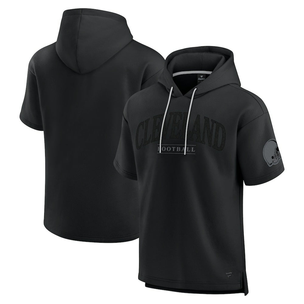 Cleveland Browns Unisex Elements Ready Short Sleeve Pullover Hoodie Black | Fanatics