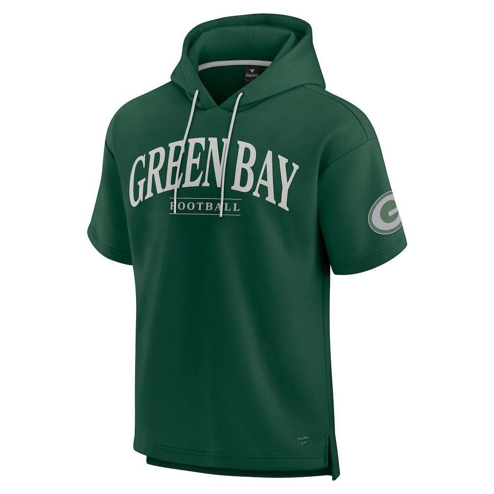 Green Bay Packers Unisex Elements Ready Short Sleeve Pullover Hoodie Green | Fanatics