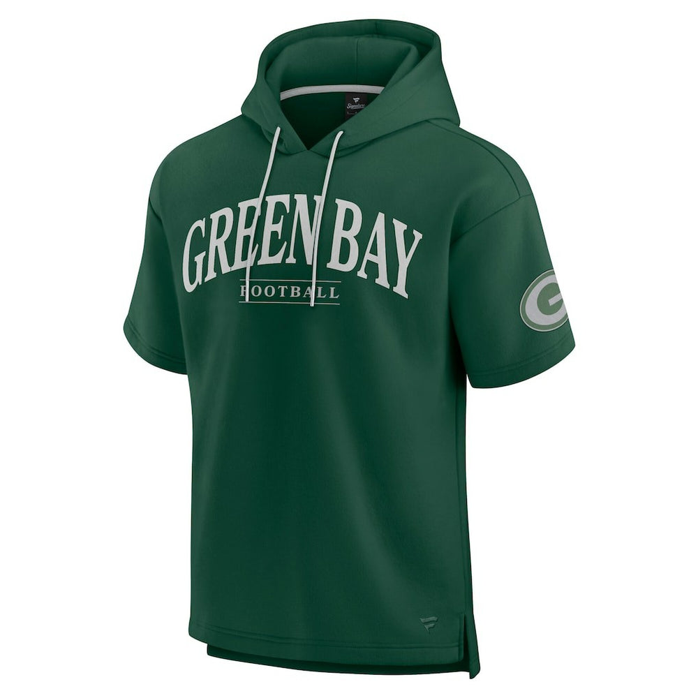 Green Bay Packers Unisex Elements Ready Short Sleeve Pullover Hoodie Green | Fanatics