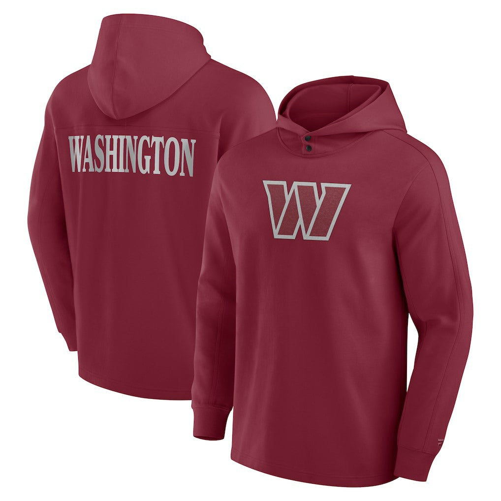 Washington Commanders Elements Blaze Tri-Blend Long Sleeve Hoodie T-Shirt Burgundy | Fanatics