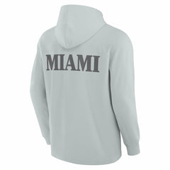 Miami Dolphins Elements Blaze Tri-Blend Long Sleeve Hoodie T-Shirt Gray | Fanatics