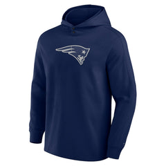 New England Patriots Elements Blaze Tri-Blend Long Sleeve Hoodie T-Shirt Navy | Fanatics