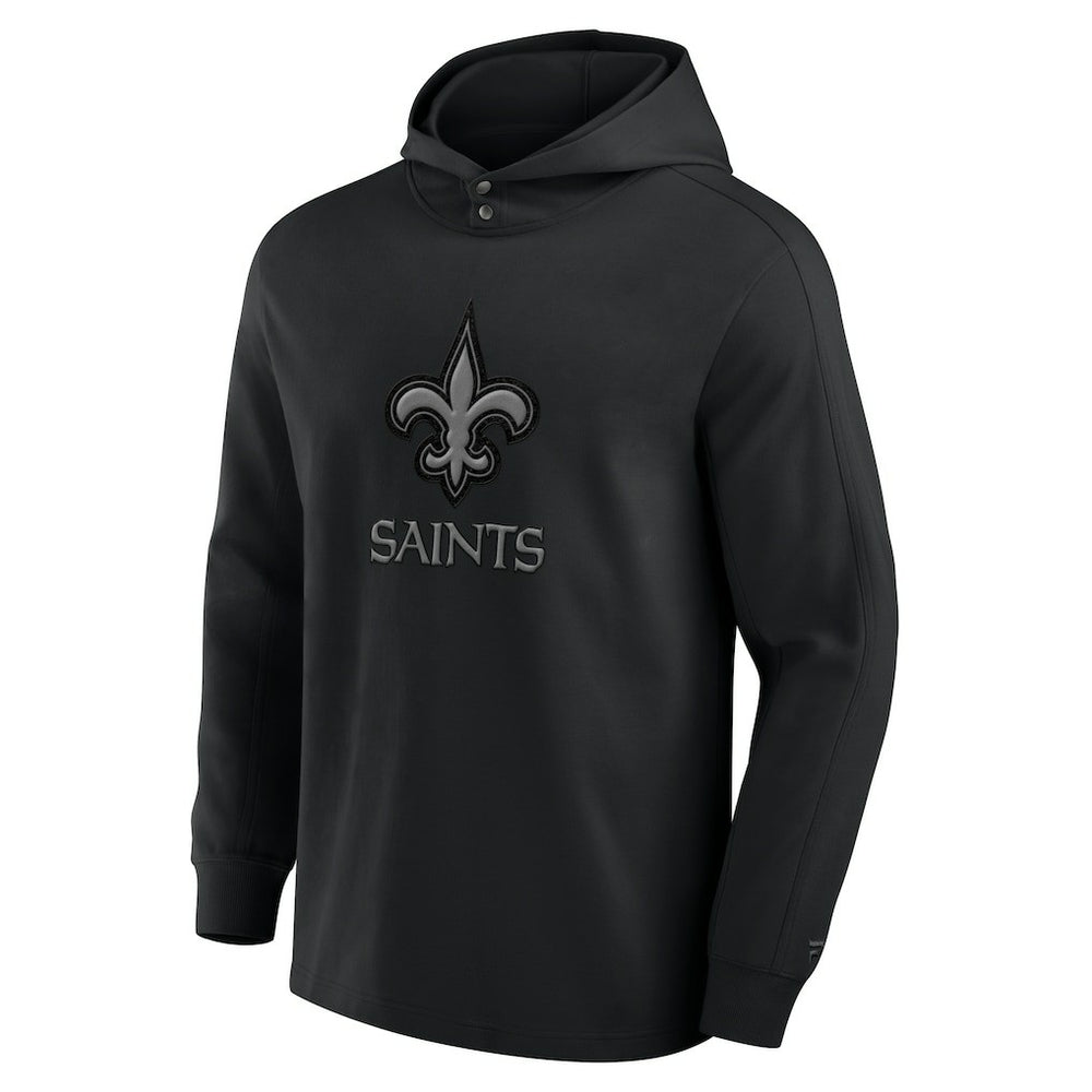New Orleans Saints Elements Blaze Tri-Blend Long Sleeve Hoodie T-Shirt Black | Fanatics