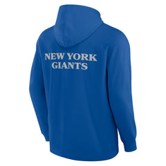 New York Giants Elements Blaze Tri-Blend Long Sleeve Hoodie T-Shirt Royal | Fanatics