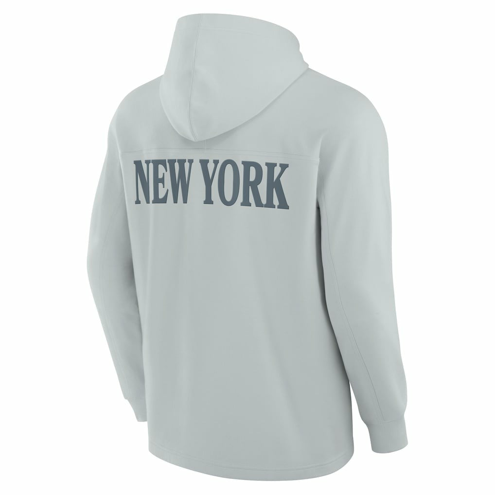 New York Jets Elements Blaze Tri-Blend Long Sleeve Hoodie T-Shirt Gray | Fanatics