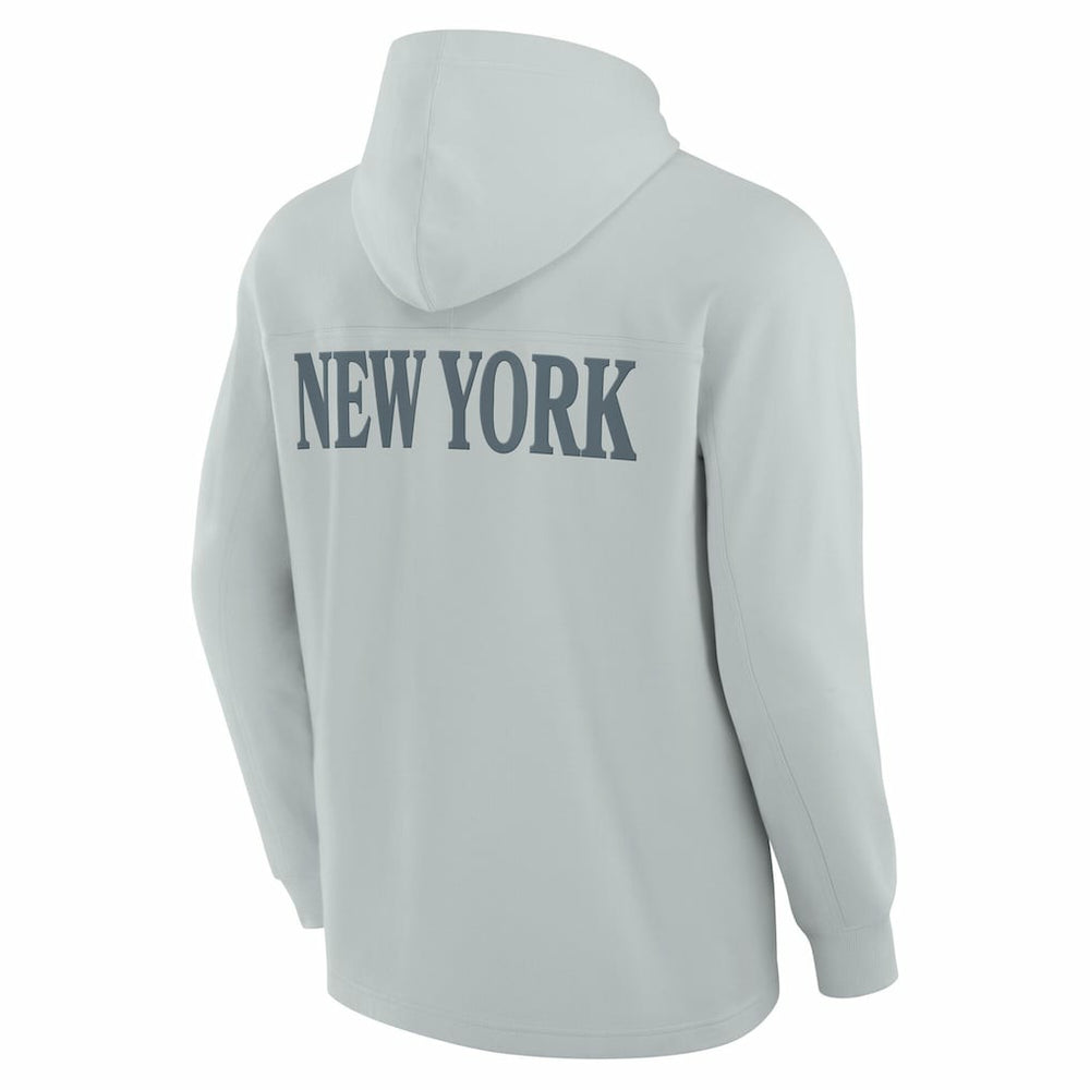 New York Jets Elements Blaze Tri-Blend Long Sleeve Hoodie T-Shirt Gray | Fanatics