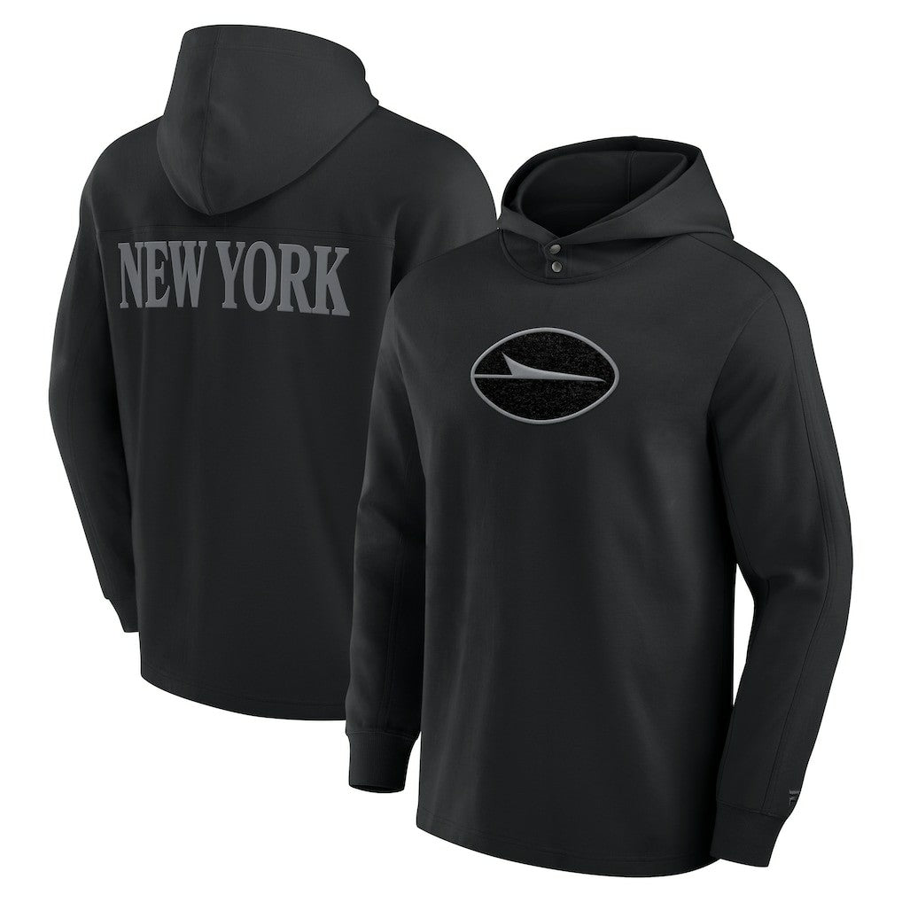 New York Jets Elements Blaze Tri-Blend Long Sleeve Hoodie T-Shirt Black | Fanatics