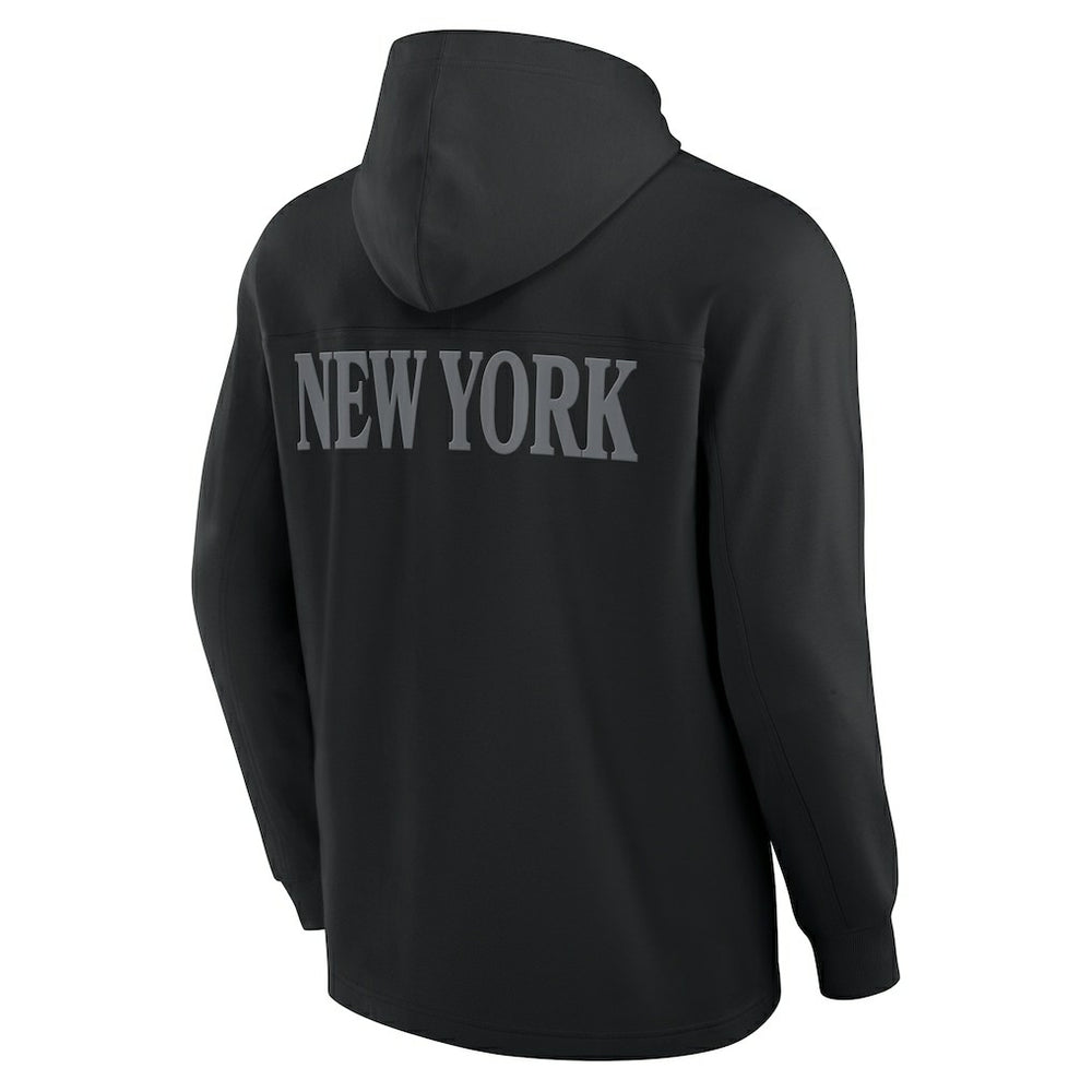 New York Jets Elements Blaze Tri-Blend Long Sleeve Hoodie T-Shirt Black | Fanatics