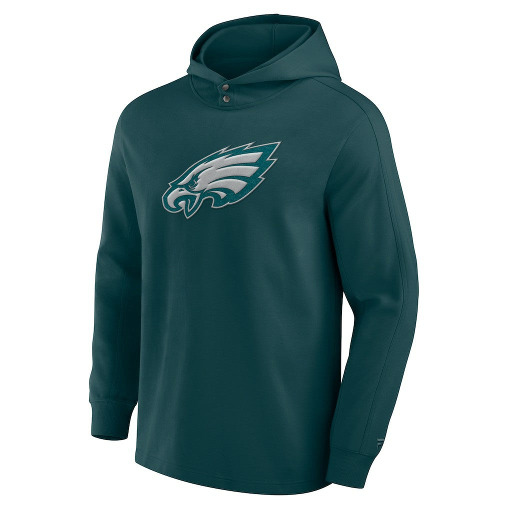 Philadelphia Eagles Elements Blaze Tri-Blend Long Sleeve Hoodie T-Shirt Midnight Green | Fanatics