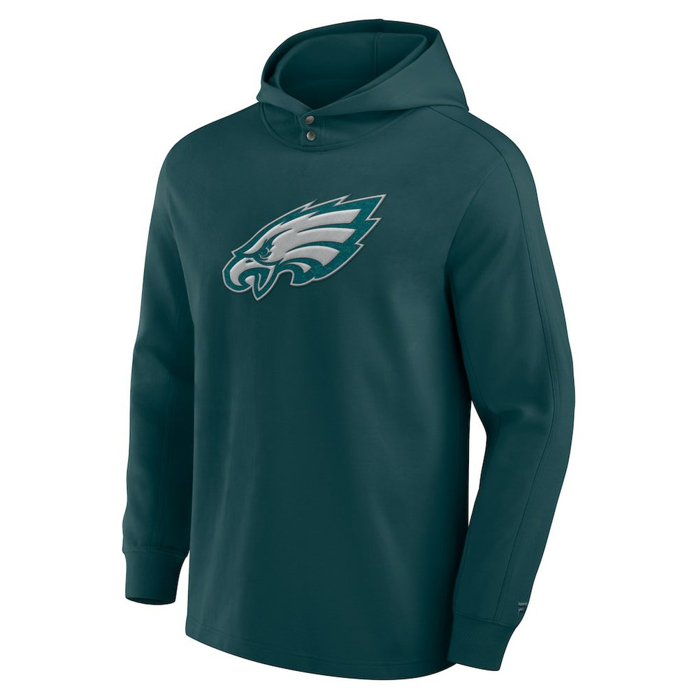 Philadelphia Eagles Elements Blaze Tri-Blend Long Sleeve Hoodie T-Shirt Midnight Green | Fanatics