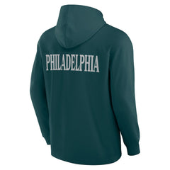 Philadelphia Eagles Elements Blaze Tri-Blend Long Sleeve Hoodie T-Shirt Midnight Green | Fanatics