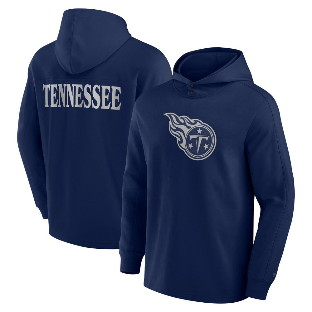 Tennessee Titans Elements Blaze Tri-Blend Long Sleeve Hoodie T-Shirt Navy | Fanatics