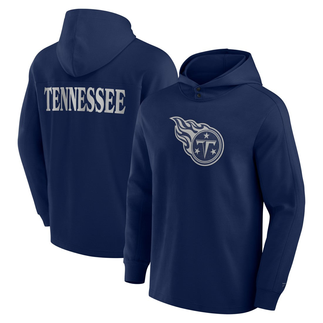Tennessee Titans Elements Blaze Tri-Blend Long Sleeve Hoodie T-Shirt Navy | Fanatics