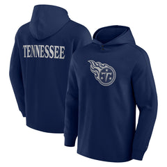 Tennessee Titans Elements Blaze Tri-Blend Long Sleeve Hoodie T-Shirt Navy | Fanatics