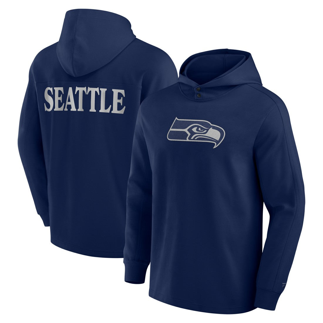 Seattle Seahawks Elements Blaze Tri-Blend Long Sleeve Hoodie T-Shirt College Navy | Fanatics