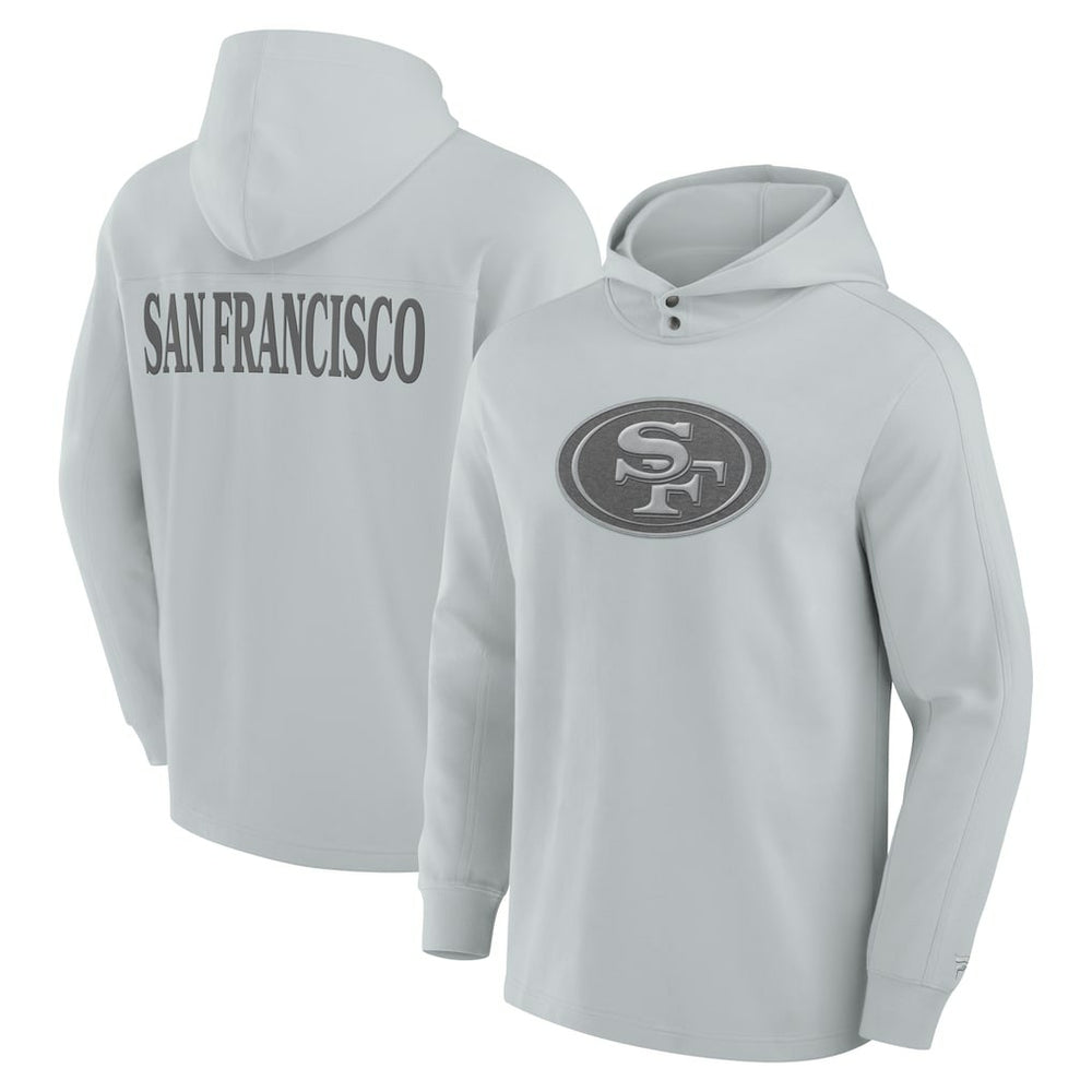 San Francisco 49ers Elements Blaze Tri-Blend Long Sleeve Hoodie T-Shirt Gray | Fanatics