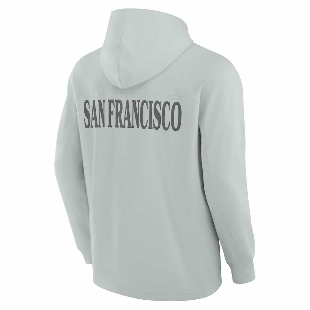 San Francisco 49ers Elements Blaze Tri-Blend Long Sleeve Hoodie T-Shirt Gray | Fanatics