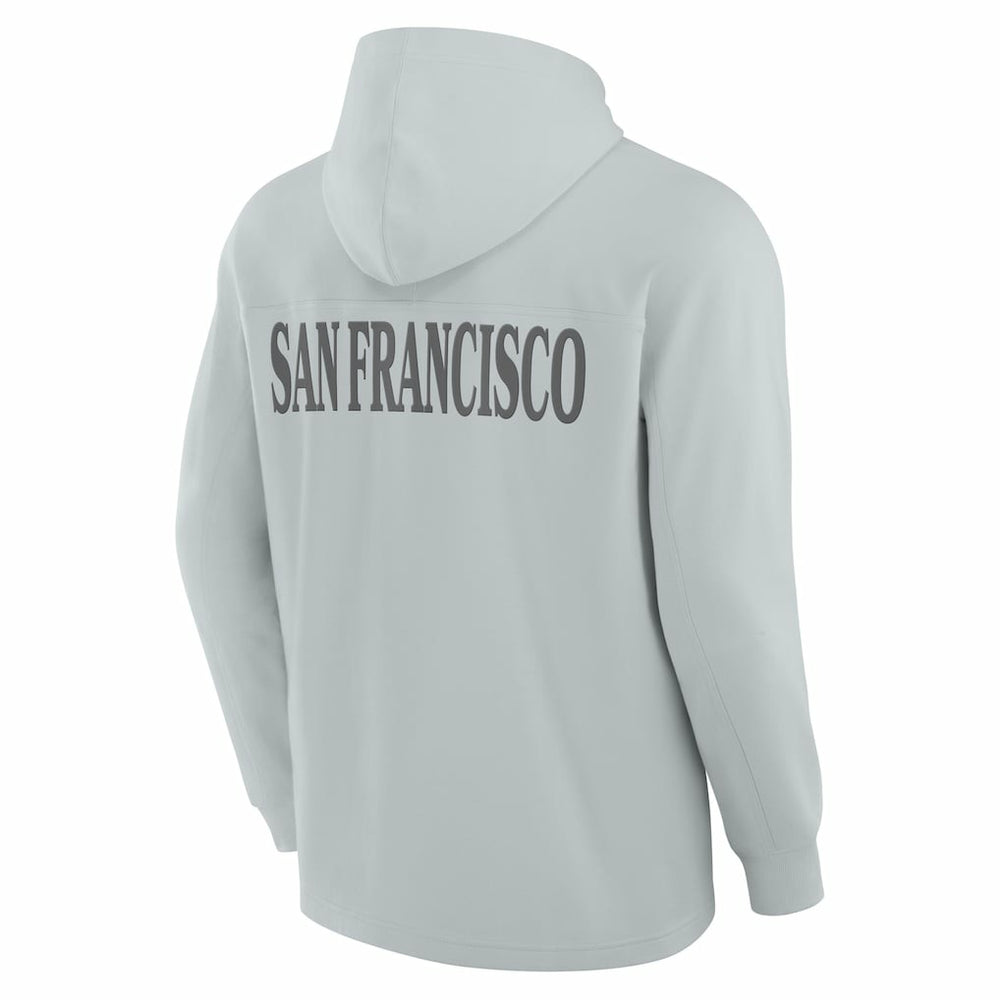San Francisco 49ers Elements Blaze Tri-Blend Long Sleeve Hoodie T-Shirt Gray | Fanatics