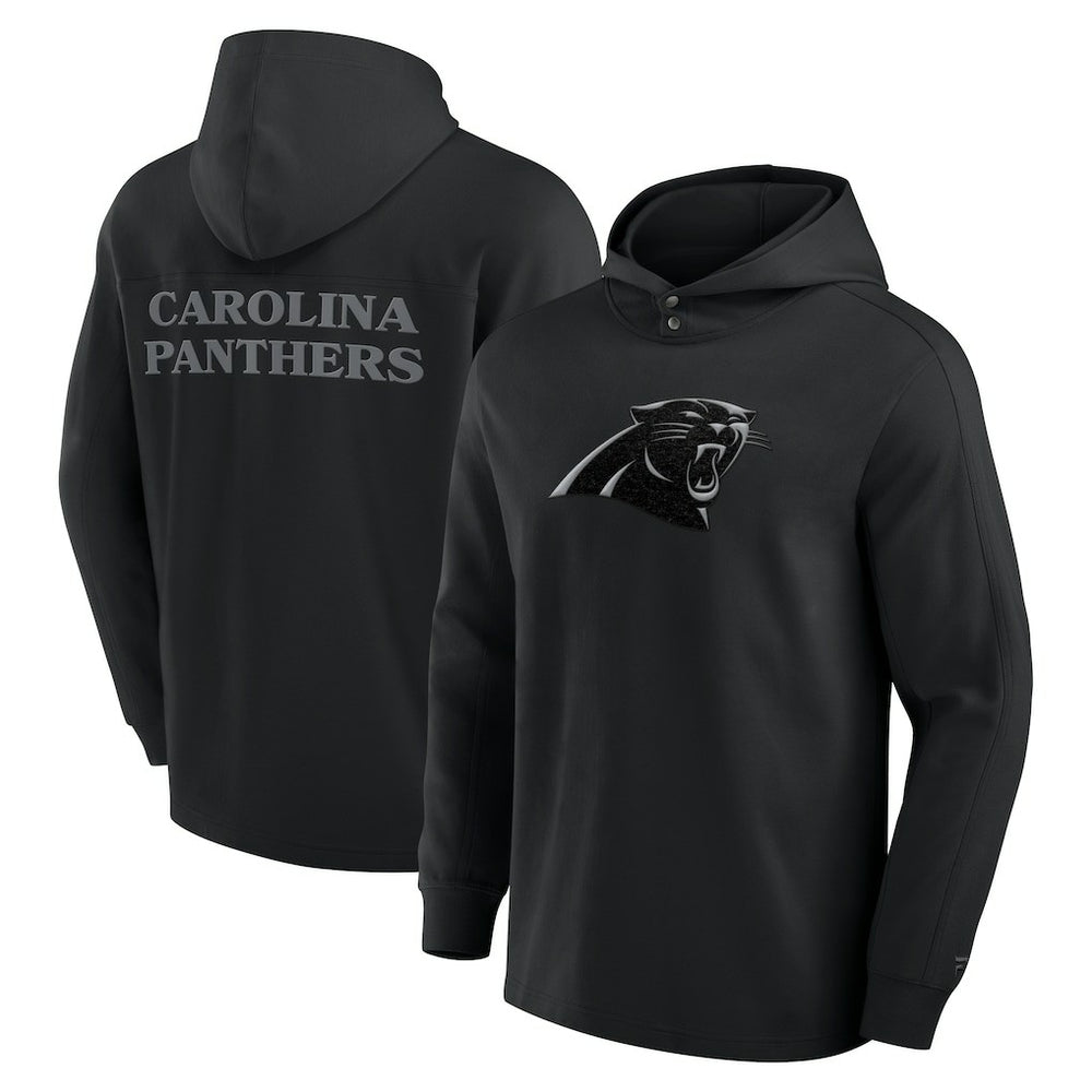 Carolina Panthers Elements Blaze Tri-Blend Long Sleeve Hoodie T-Shirt Black | Fanatics