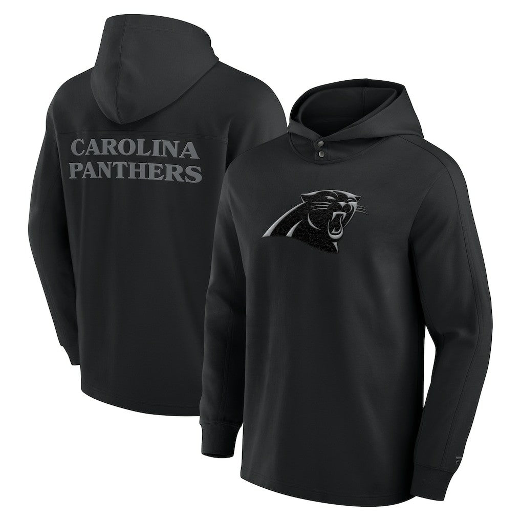 Carolina Panthers Elements Blaze Tri-Blend Long Sleeve Hoodie T-Shirt Black | Fanatics