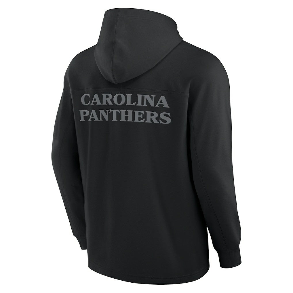 Carolina Panthers Elements Blaze Tri-Blend Long Sleeve Hoodie T-Shirt Black | Fanatics