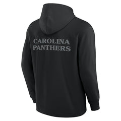 Carolina Panthers Elements Blaze Tri-Blend Long Sleeve Hoodie T-Shirt Black | Fanatics