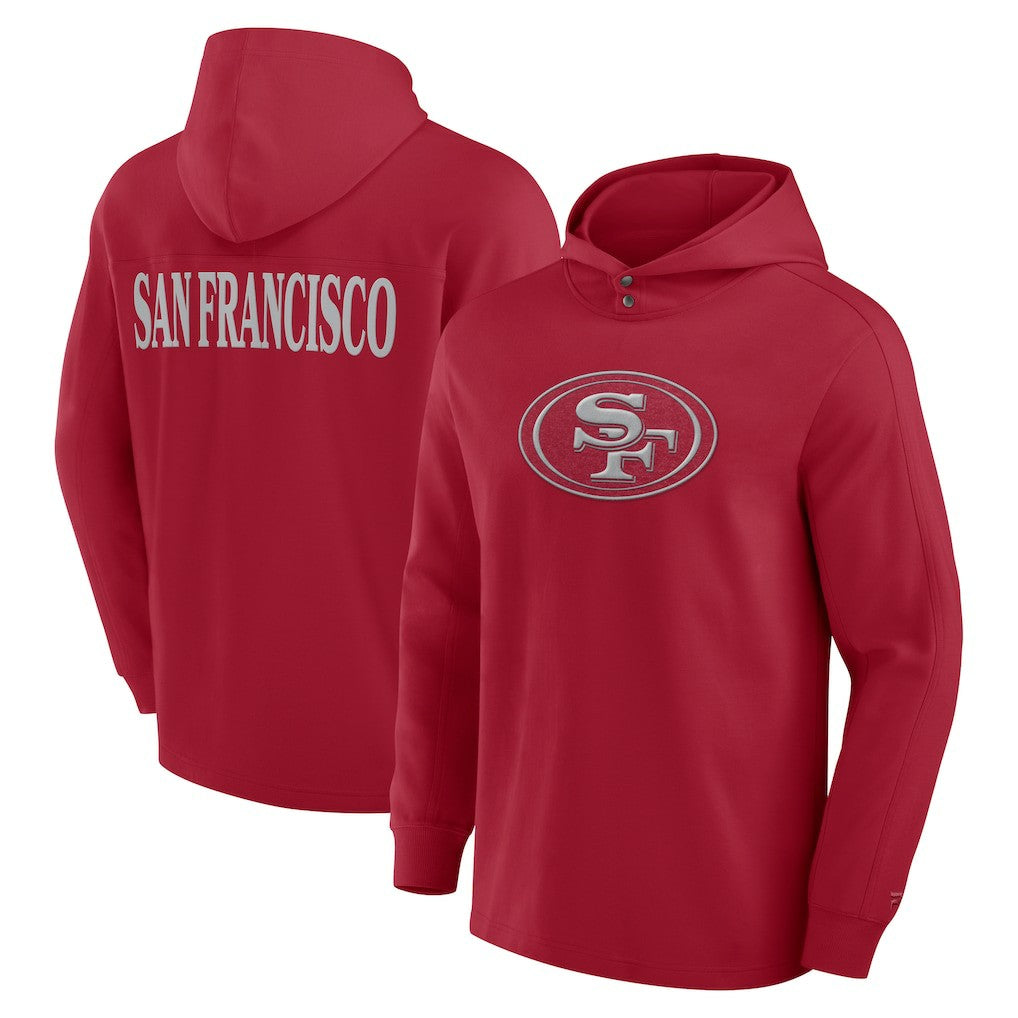 San Francisco 49ers Elements Blaze Tri-Blend Long Sleeve Hoodie T-Shirt Scarlet | Fanatics