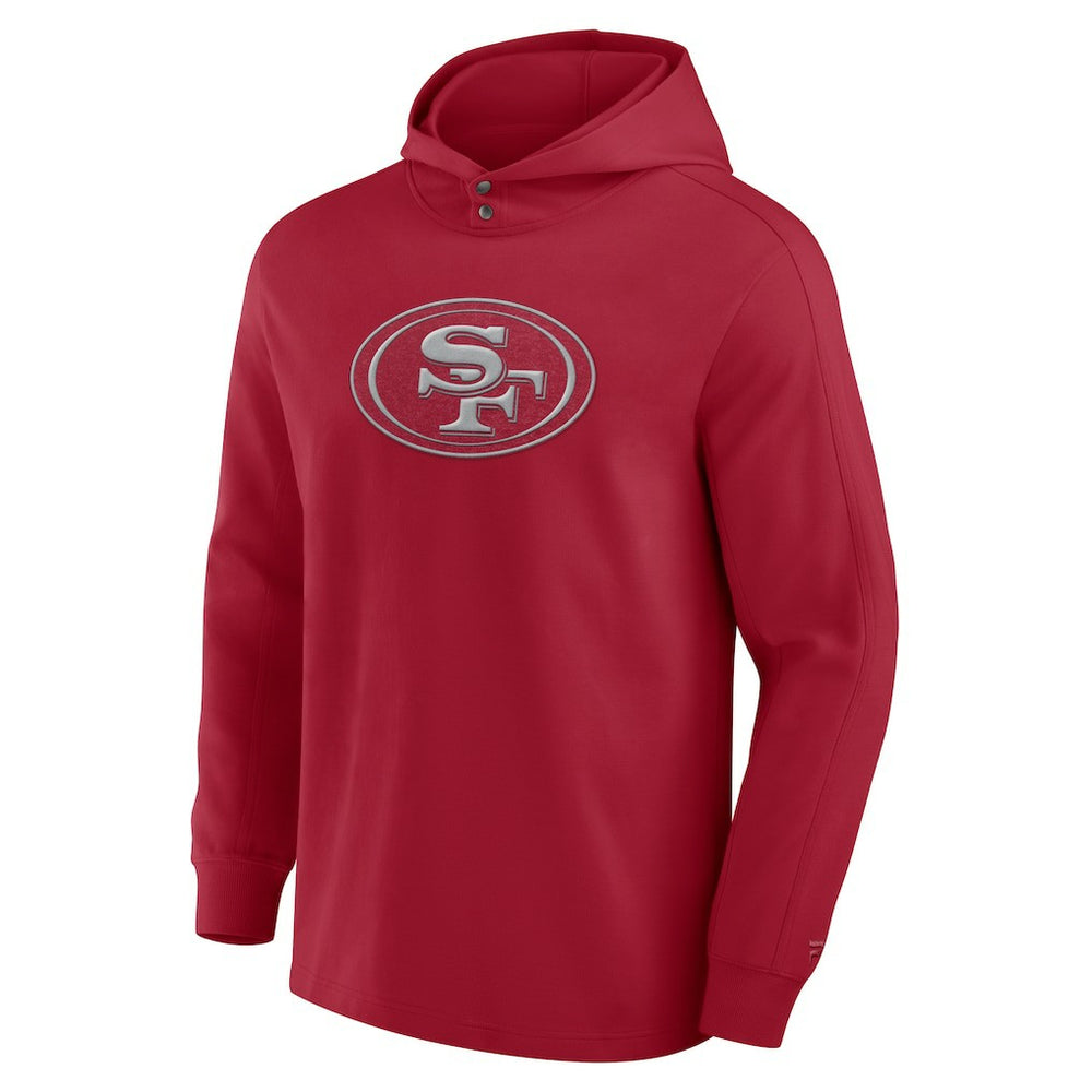 San Francisco 49ers Elements Blaze Tri-Blend Long Sleeve Hoodie T-Shirt Scarlet | Fanatics