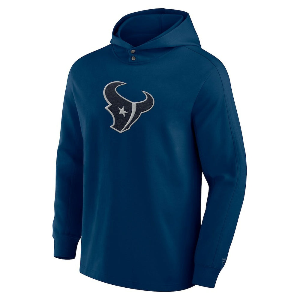 Houston Texans Elements Blaze Tri-Blend Long Sleeve Hoodie T-Shirt Navy | Fanatics