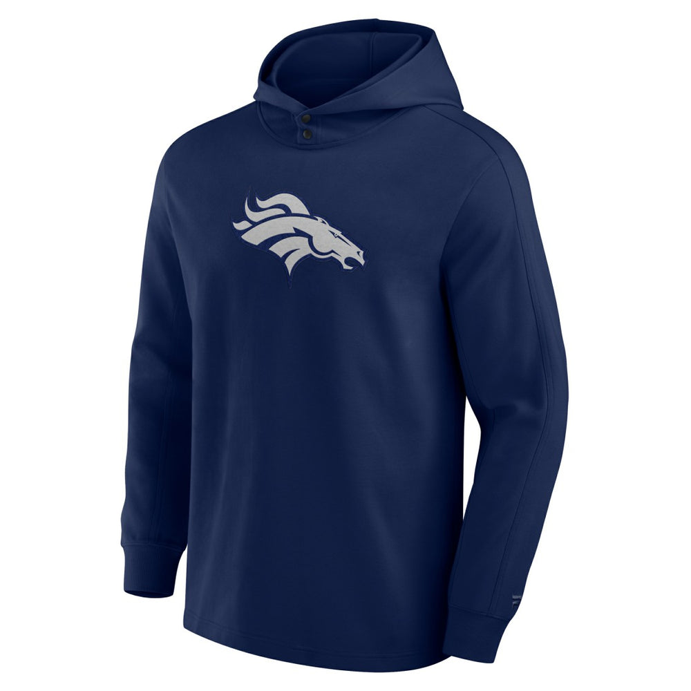 Denver Broncos Elements Blaze Tri-Blend Long Sleeve Hoodie T-Shirt Navy | Fanatics
