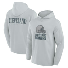Cleveland Browns Elements Blaze Tri-Blend Long Sleeve Hoodie T-Shirt Gray | Fanatics