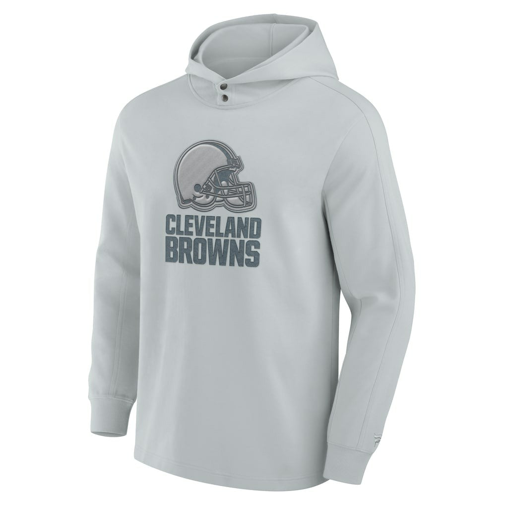 Cleveland Browns Elements Blaze Tri-Blend Long Sleeve Hoodie T-Shirt Gray | Fanatics