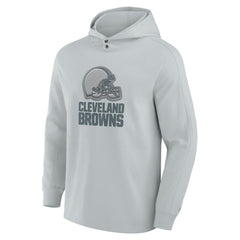 Cleveland Browns Elements Blaze Tri-Blend Long Sleeve Hoodie T-Shirt Gray | Fanatics