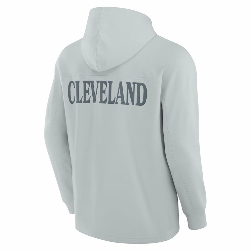 Cleveland Browns Elements Blaze Tri-Blend Long Sleeve Hoodie T-Shirt Gray | Fanatics