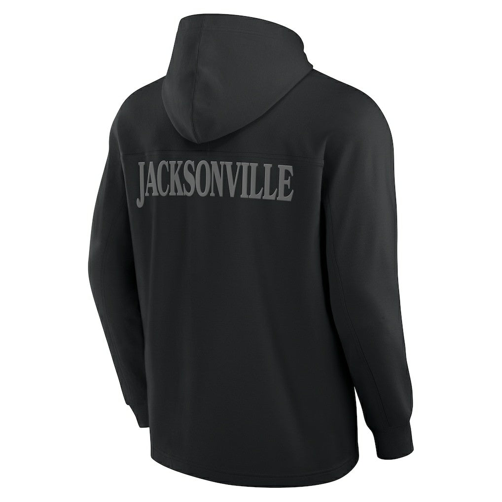 Jacksonville Jaguars Elements Blaze Tri-Blend Long Sleeve Hoodie T-Shirt Black | Fanatics