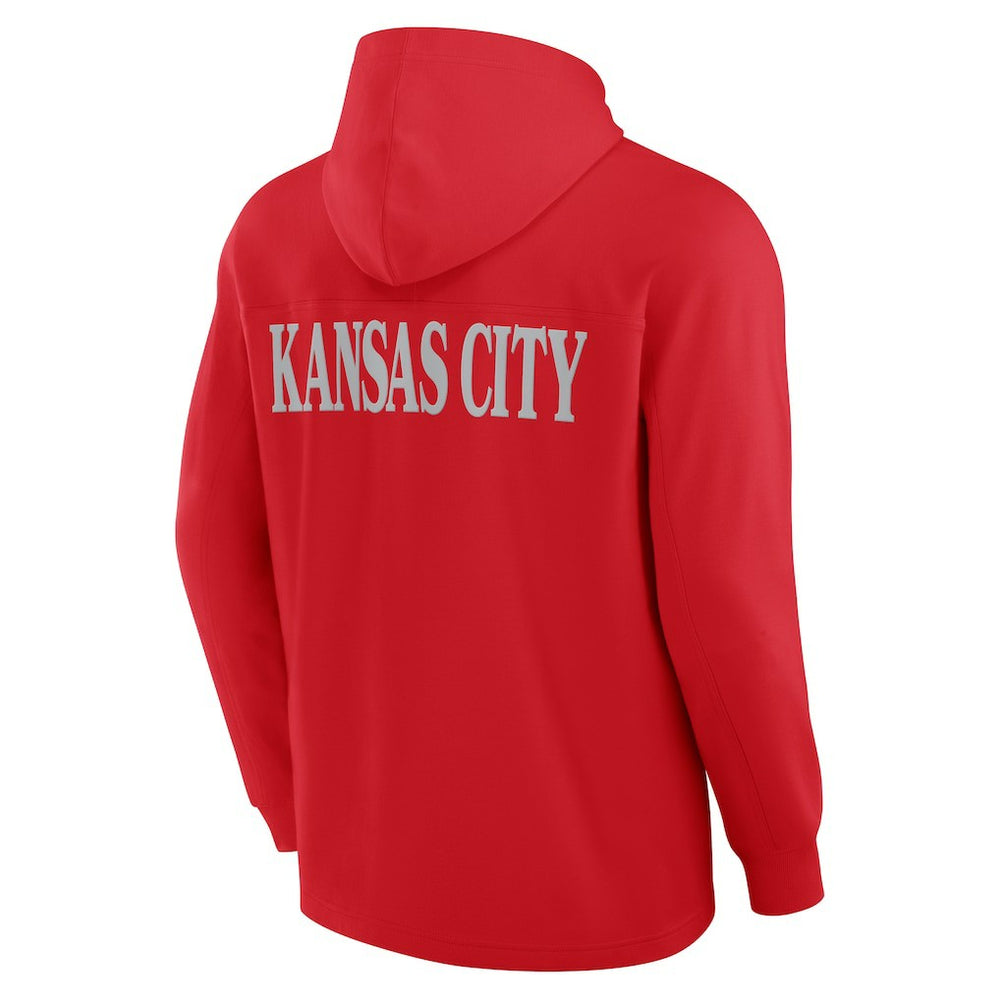 Kansas City Chiefs Elements Blaze Tri-Blend Long Sleeve Hoodie T-Shirt Red | Fanatics