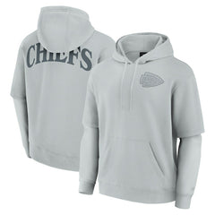 Kansas City Chiefs Unisex Elements Sleek Pullover Hoodie Gray | Fanatics