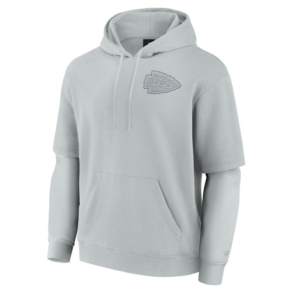 Kansas City Chiefs Unisex Elements Sleek Pullover Hoodie Gray | Fanatics