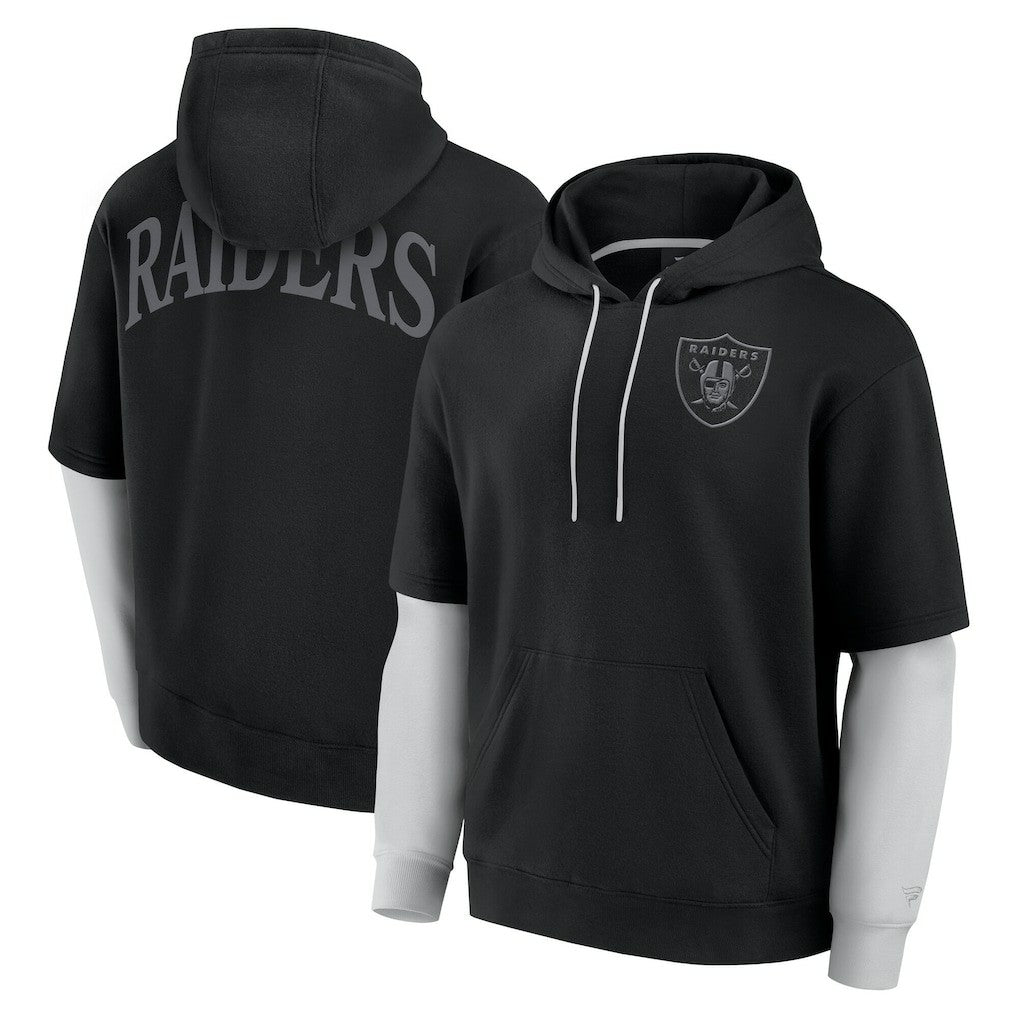 Las Vegas Raiders Unisex Sleek Elements Pullover Hoodie Black | Fanatics