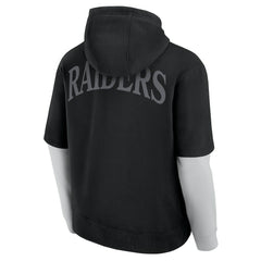 Las Vegas Raiders Unisex Sleek Elements Pullover Hoodie Black | Fanatics