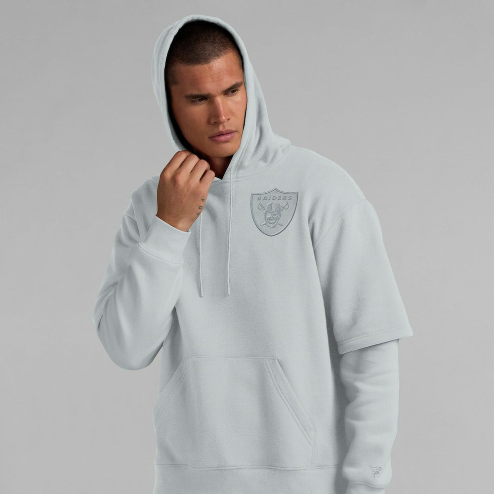 Las Vegas Raiders Unisex Sleek Elements Pullover Hoodie Gray | Fanatics