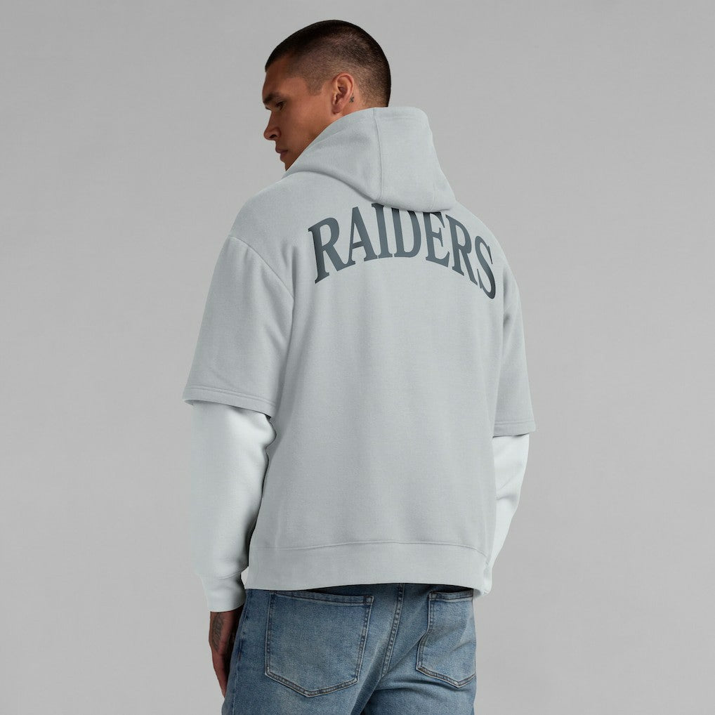 Las Vegas Raiders Unisex Sleek Elements Pullover Hoodie Gray | Fanatics