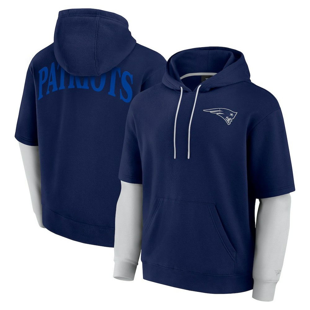 New England Patriots Unisex Sleek Elements Pullover Hoodie Navy | Fanatics