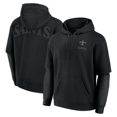 New Orleans Saints Unisex Sleek Elements Pullover Hoodie Black | Fanatics