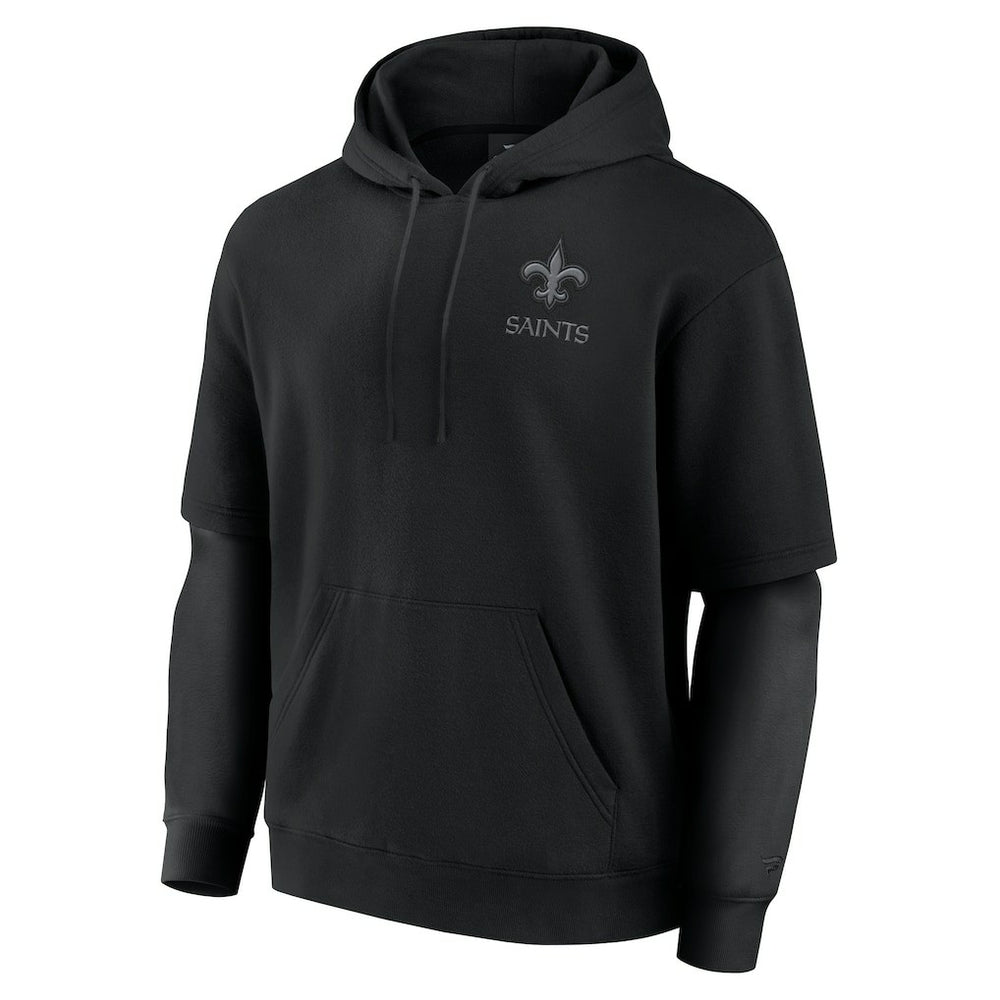 New Orleans Saints Unisex Sleek Elements Pullover Hoodie Black | Fanatics
