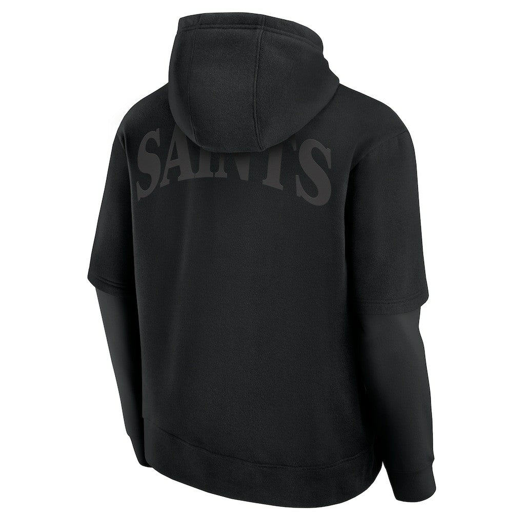 New Orleans Saints Unisex Sleek Elements Pullover Hoodie Black | Fanatics