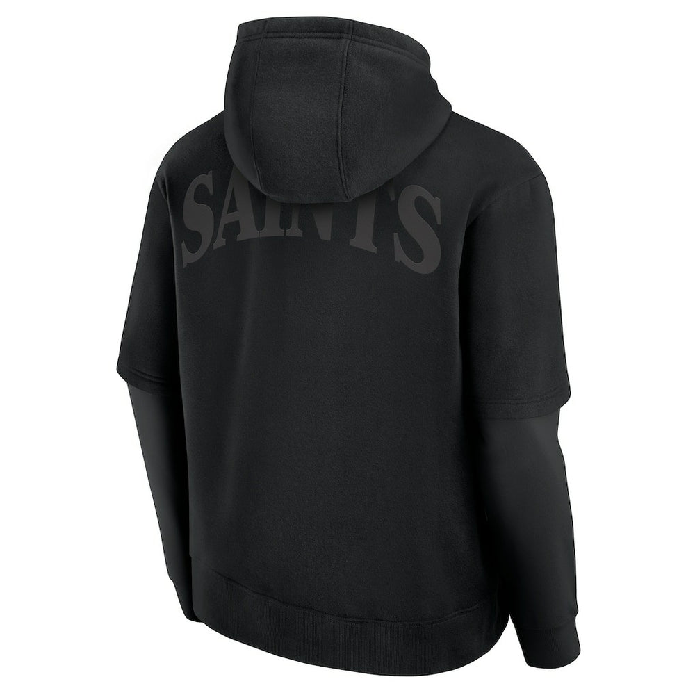 New Orleans Saints Unisex Sleek Elements Pullover Hoodie Black | Fanatics