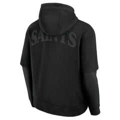 New Orleans Saints Unisex Sleek Elements Pullover Hoodie Black | Fanatics
